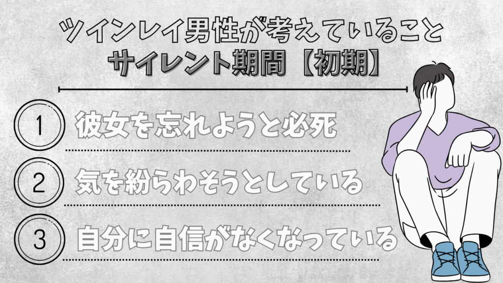 ツインレイ男性 サイレント期間 考えていること