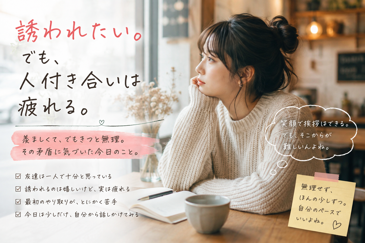 誘われたい　人付き合い　疲れる