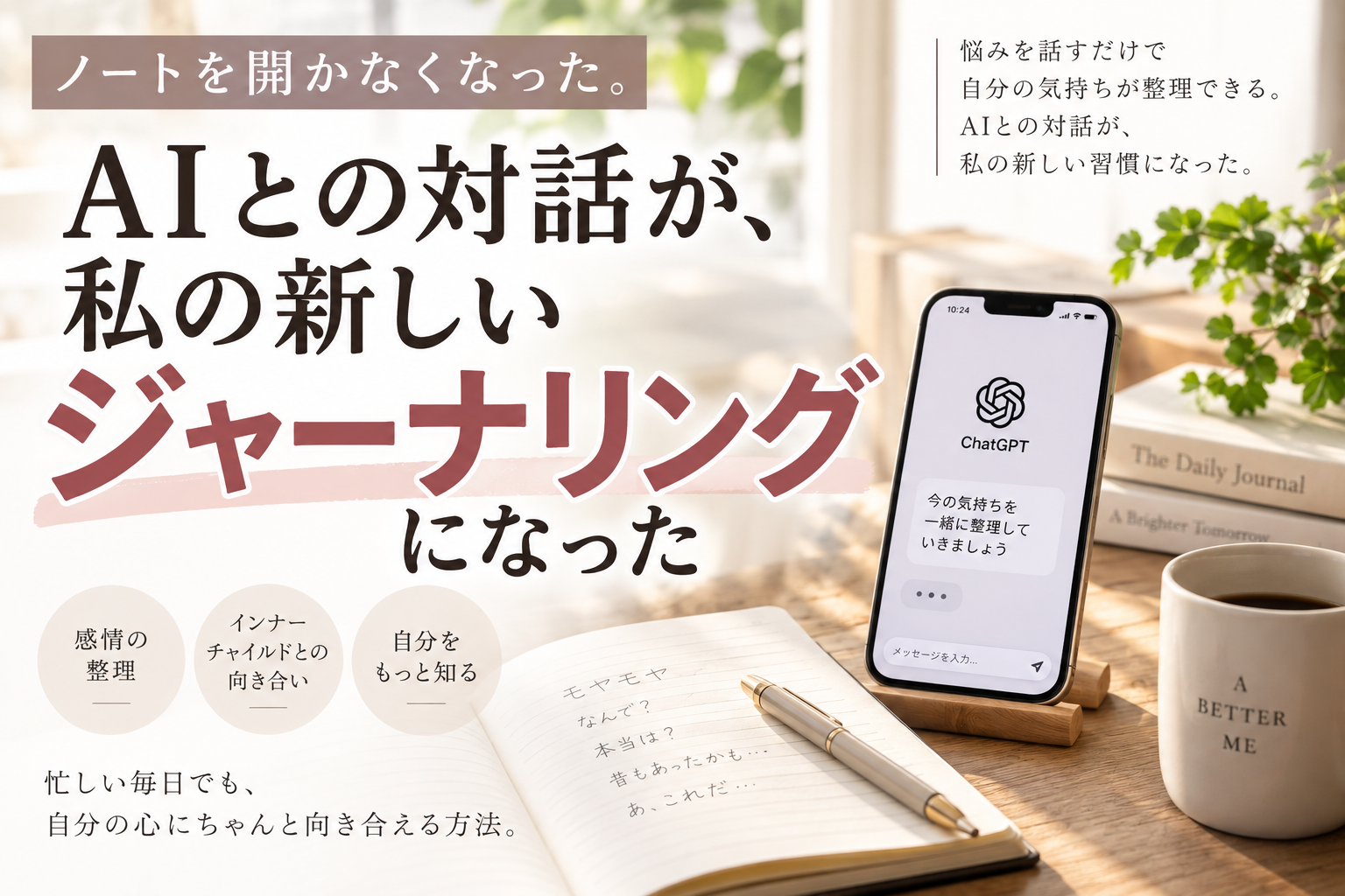 AI ジャーナリング　ノートを開かなくなった