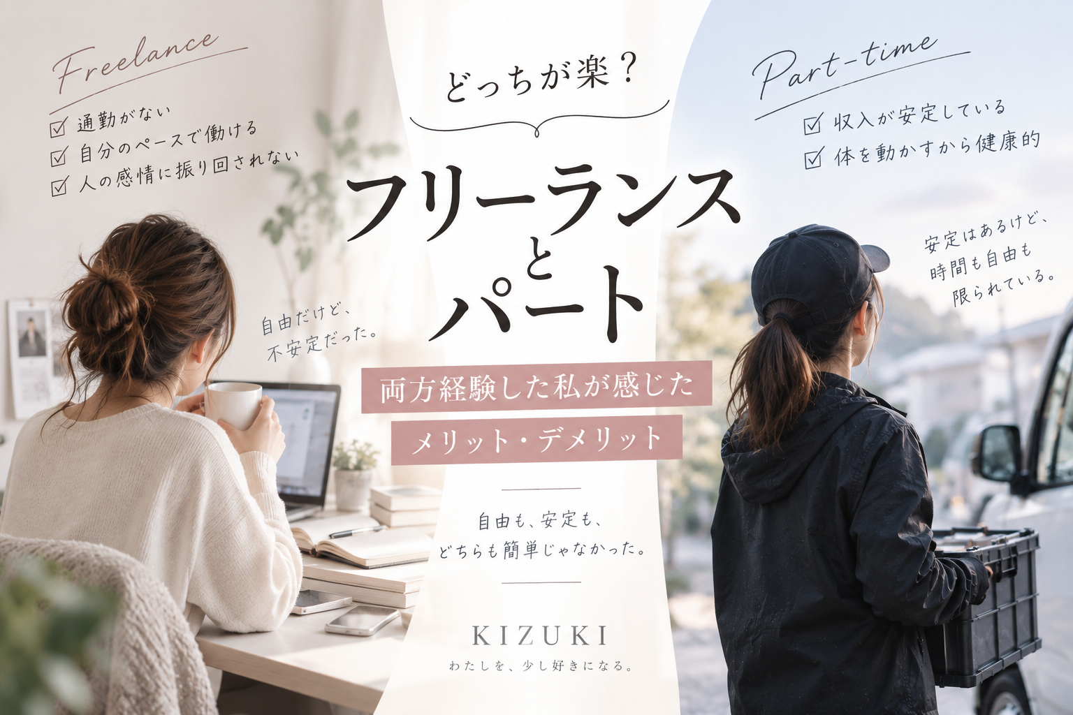 フリーランスとパートどっちが楽？