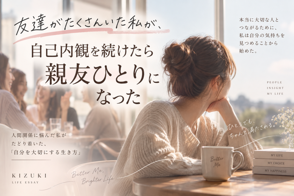 自己内観　友達が減った