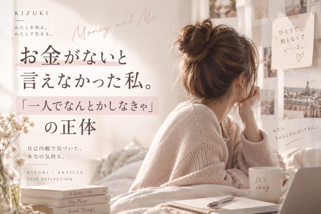 お金がないと言えなかった私 1人でなんとかしなきゃ 自己内観