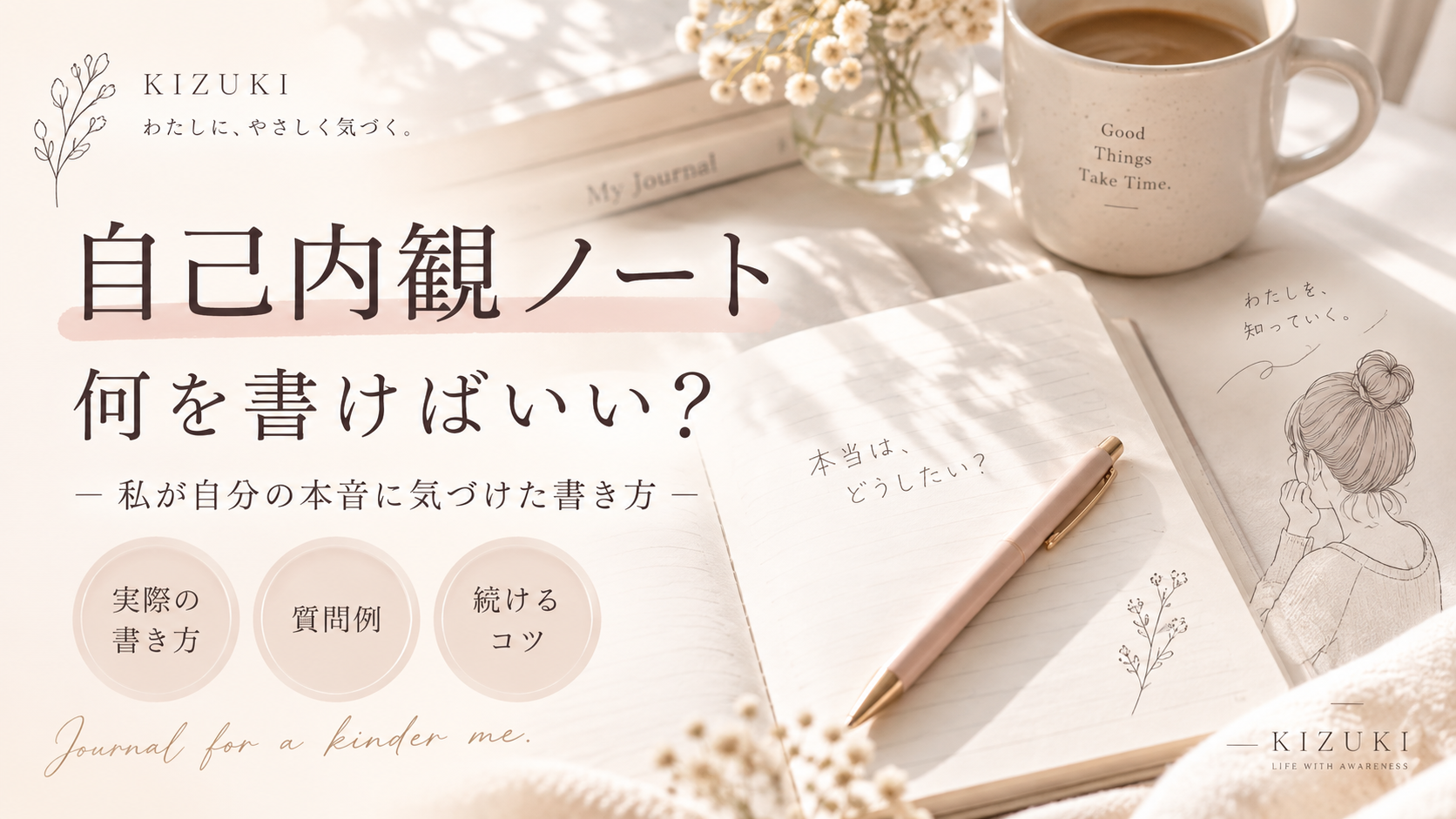 自己内観　ノート　何を書けばいい？
