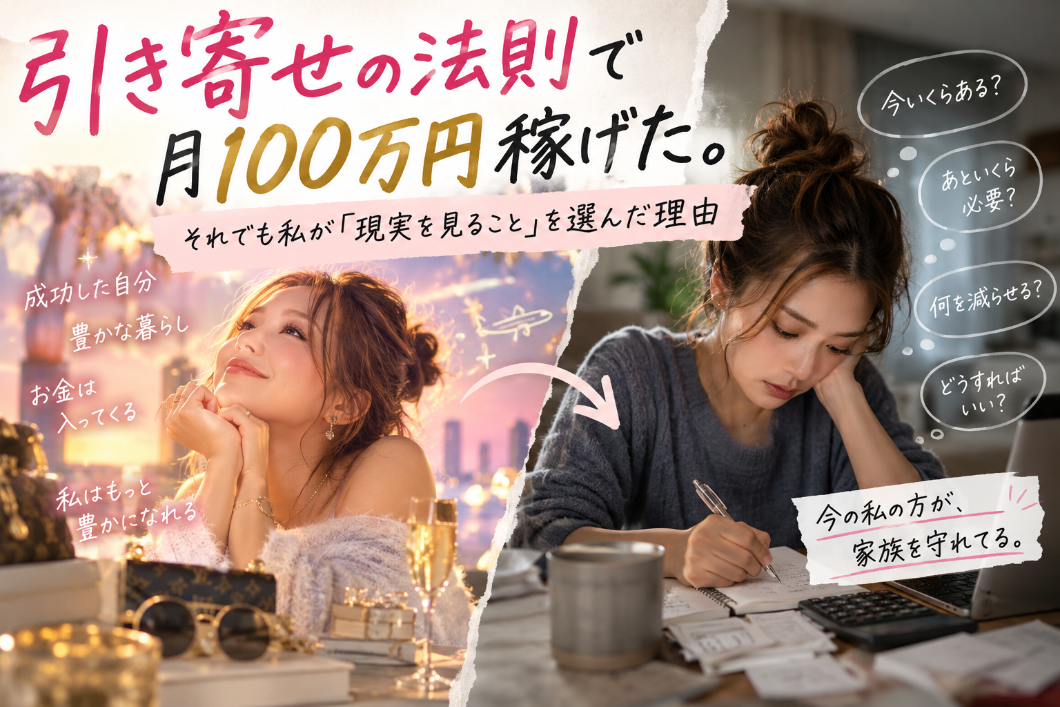 引き寄せの法則　現実を見る